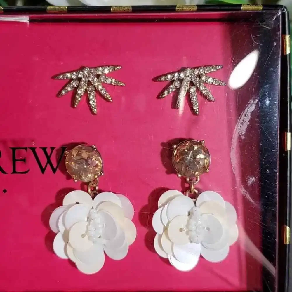 New‎ J. CREW 2 PAIRS earrings